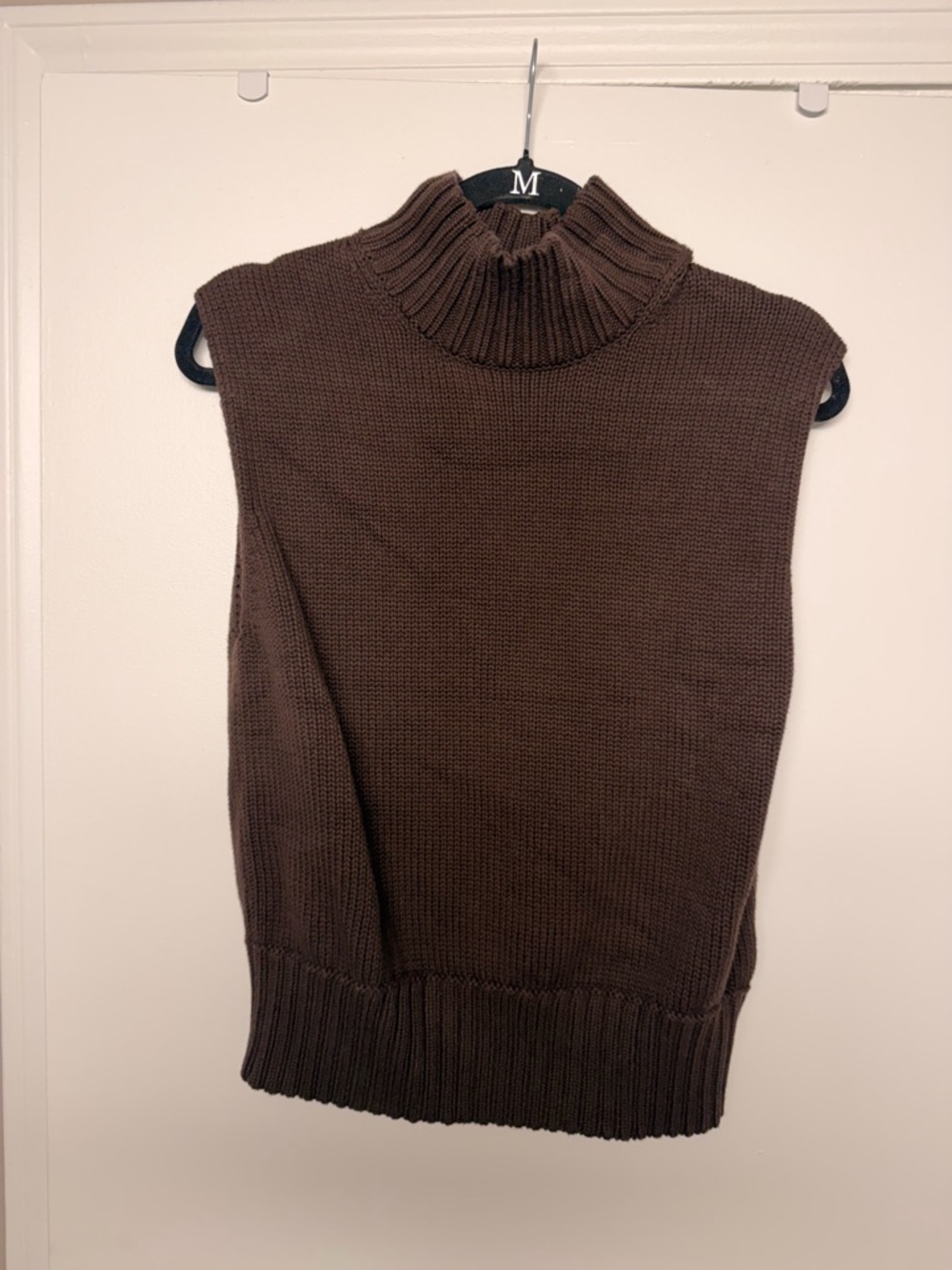 Abercrombie Sleeveless Turtleneck Knit Top - Brown